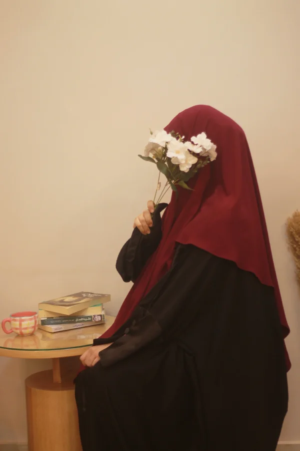 Maison Premium French Khimar - Maroon